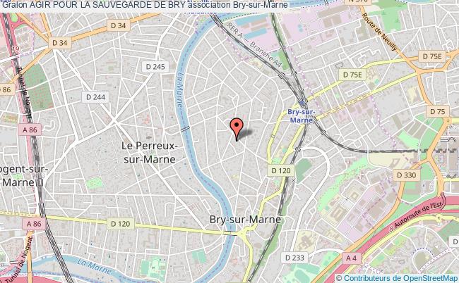 plan association Agir Pour La Sauvegarde De Bry Bry-sur-Marne