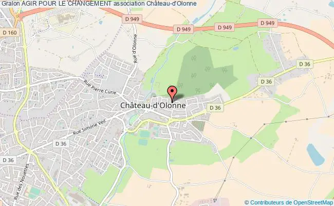 plan association Agir Pour Le Changement Château-d'Olonne