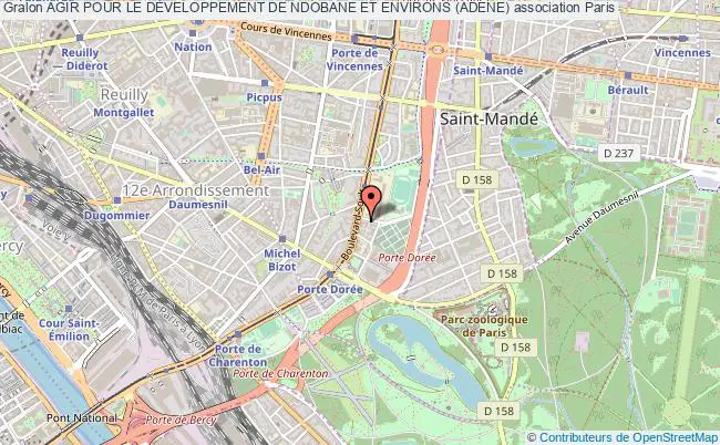 plan association Agir Pour Le DÉveloppement De Ndobane Et Environs (adene) Paris