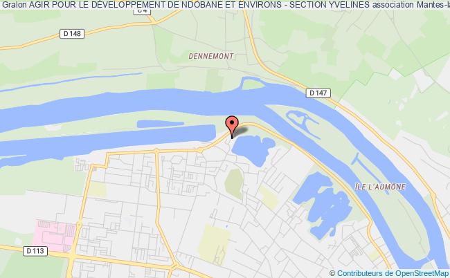 plan association Agir Pour Le DÉveloppement De Ndobane Et Environs - Section Yvelines Mantes-la-Jolie
