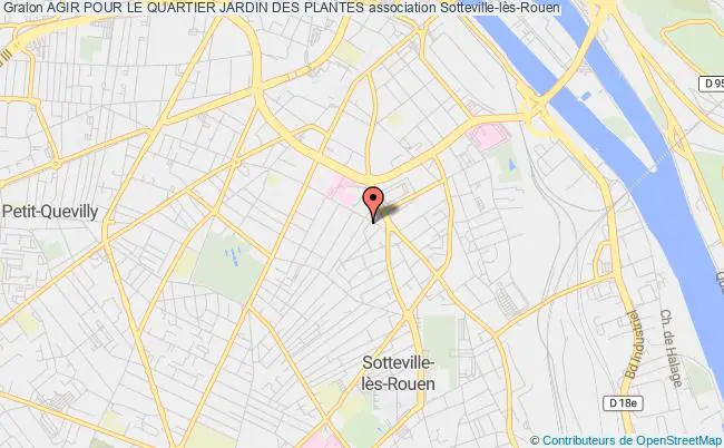 plan association Agir Pour Le Quartier Jardin Des Plantes Sotteville-lès-Rouen