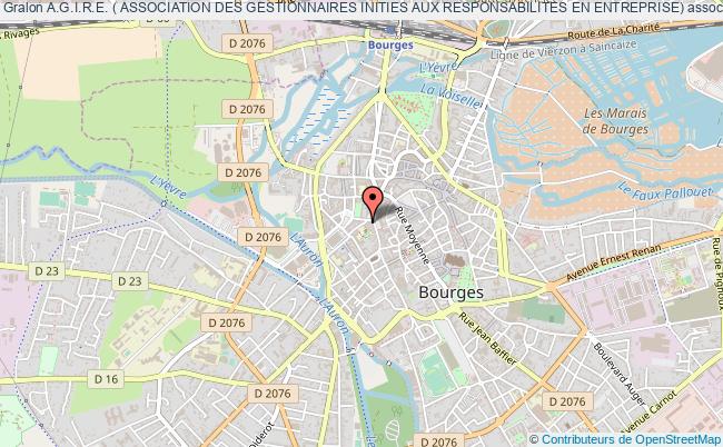 plan association A.g.i.r.e. ( Association Des Gestionnaires Inities Aux Responsabilites En Entreprise) Bourges