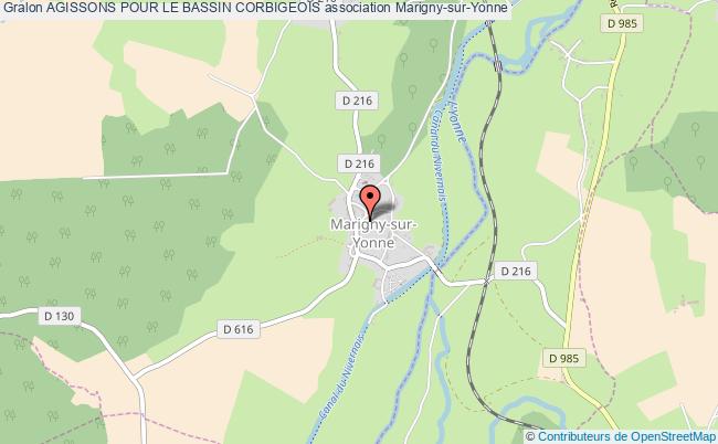 plan association Agissons Pour Le Bassin Corbigeois Marigny-sur-Yonne