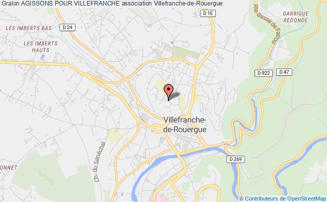 plan association Agissons Pour Villefranche Villefranche-de-Rouergue