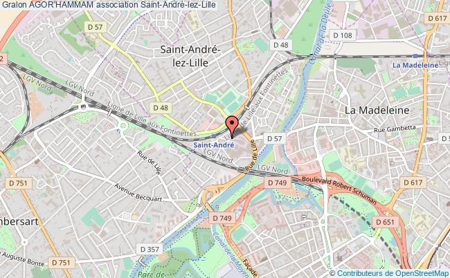 plan association Agor'hammam Saint-André-lez-Lille