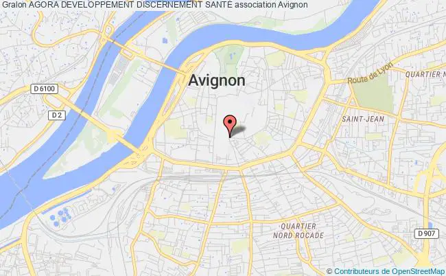 plan association Agora Developpement Discernement SantÉ Avignon