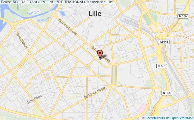 plan association Agora Francophone Internationale Lille