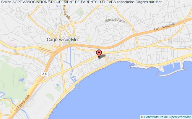 plan association Agpe Association Groupement De Parents D Eleves Cagnes-sur-Mer