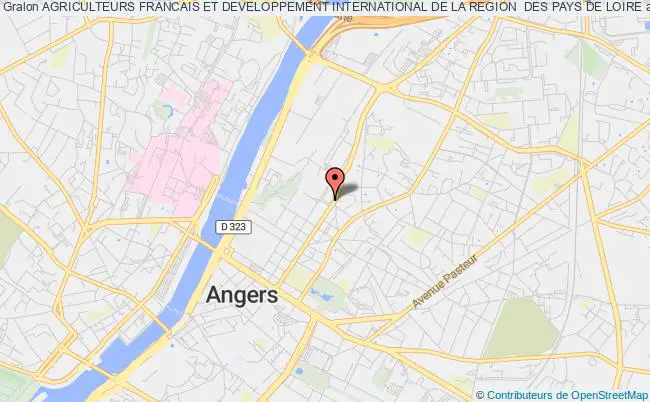 plan association Agriculteurs Francais Et Developpement International De La Region  Des Pays De Loire Angers cedex 02