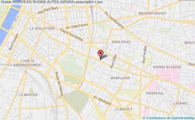 plan association Agros En Rhone-alpes (aenra) Lyon 8e Arrondissement