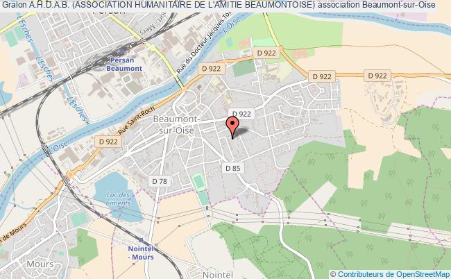 plan association A.h.d.a.b. (association Humanitaire De L'amitie Beaumontoise) Beaumont-sur-Oise