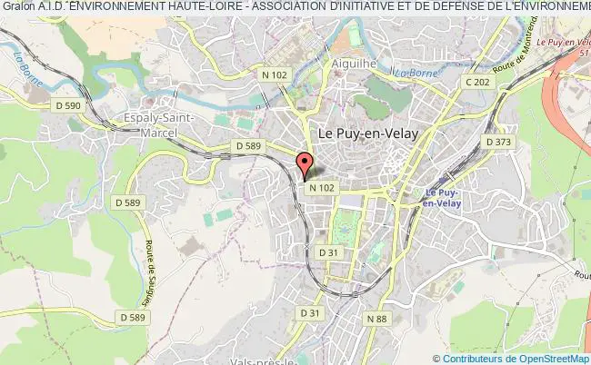 plan association A.i.d. Environnement Haute-loire - Association D'initiative Et De Defense De L'environnement De La Haute-loire Le Puy-en-Velay