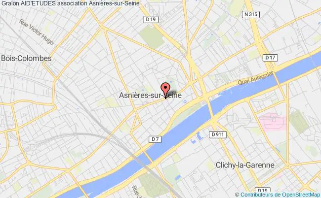 plan association Aid'etudes Asnières-sur-Seine