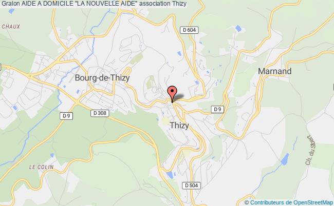 plan association Aide A Domicile "la Nouvelle Aide" Thizy-les-Bourgs
