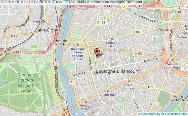 plan association Aide A La Reconstruction Para Sismique Boulogne-Billancourt