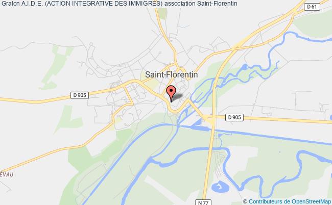 plan association A.i.d.e. (action Integrative Des Immigres) Saint-Florentin