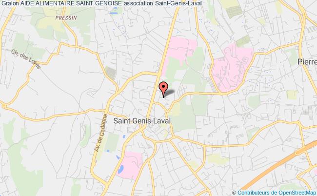 plan association Aide Alimentaire Saint Genoise Saint-Genis-Laval