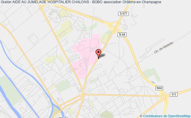 plan association Aide Au Jumelage Hospitalier Chalons - Bobo Châlons-en-Champagne