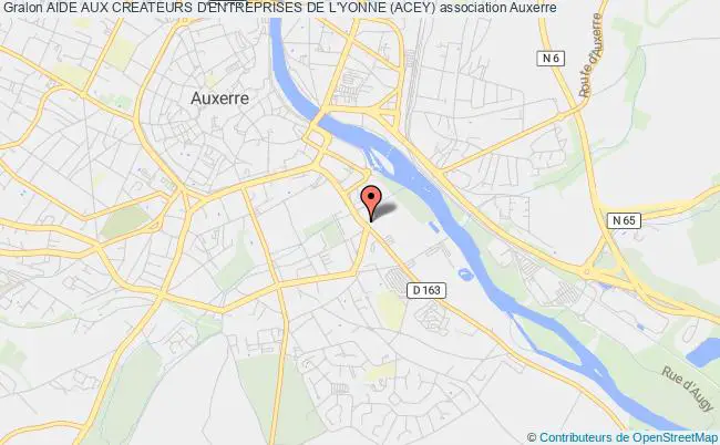 plan association Aide Aux Createurs D'entreprises De L'yonne (acey) Auxerre