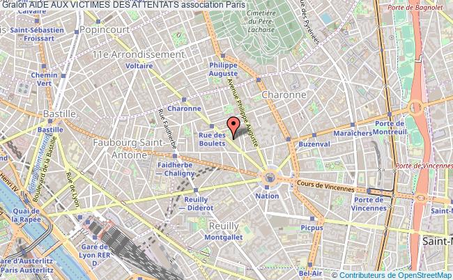 plan association Aide Aux Victimes Des Attentats Paris