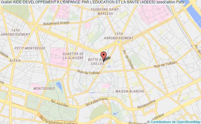 plan association Aide-developpement A L'enfance Par L'education Et La Sante (adees) Paris