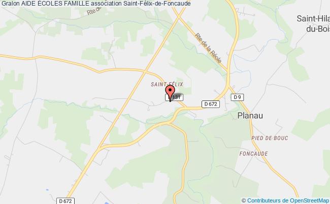 plan association Aide Écoles Famille Saint-Félix-de-Foncaude