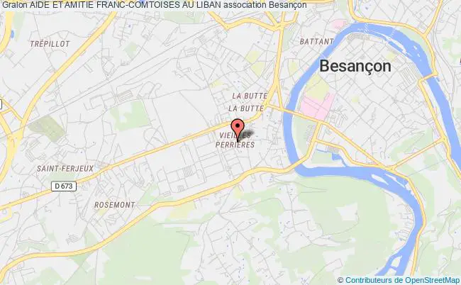 plan association Aide Et Amitie Franc-comtoises Au Liban Besançon