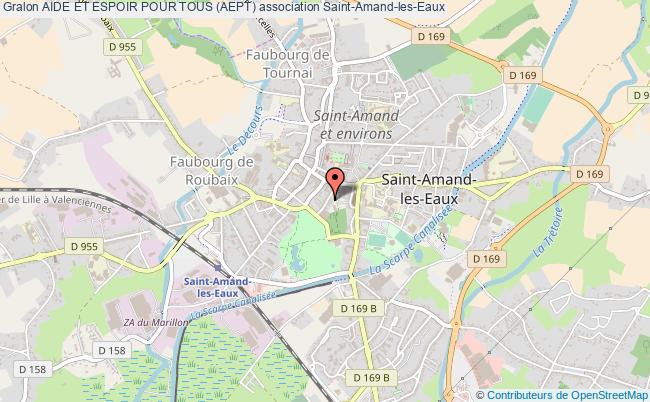 plan association Aide Et Espoir Pour Tous (aept) Saint-Amand-les-Eaux
