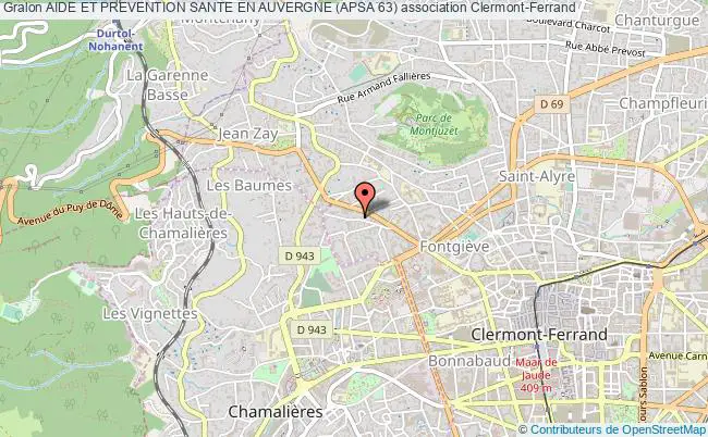 plan association Aide Et Prevention Sante En Auvergne (apsa 63) Clermont-Ferrand