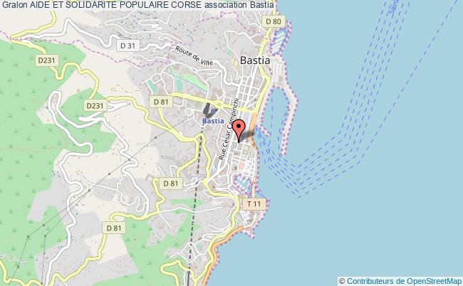 plan association Aide Et Solidarite Populaire Corse Bastia