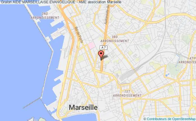 plan association Aide Marseillaise Evangelique - Ame Marseille