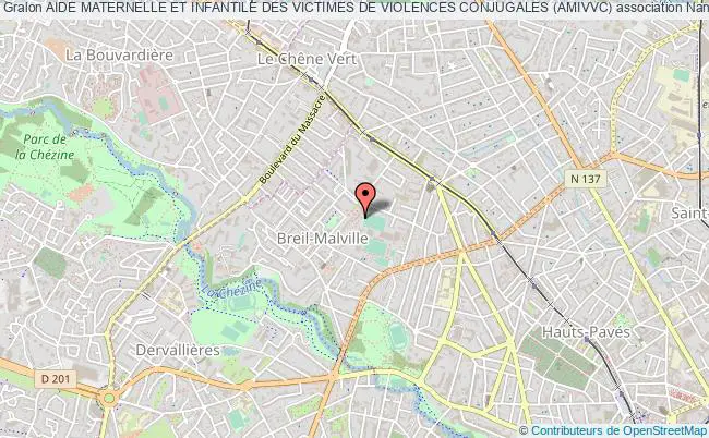 plan association Aide Maternelle Et Infantile Des Victimes De Violences Conjugales (amivvc) Nantes