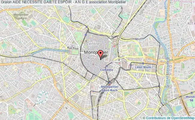 plan association Aide Necessite Gaiete Espoir - A N G E Montpellier
