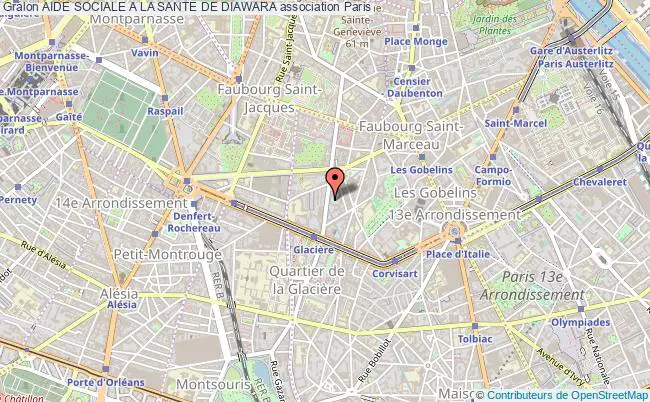 plan association Aide Sociale A La Sante De Diawara Paris