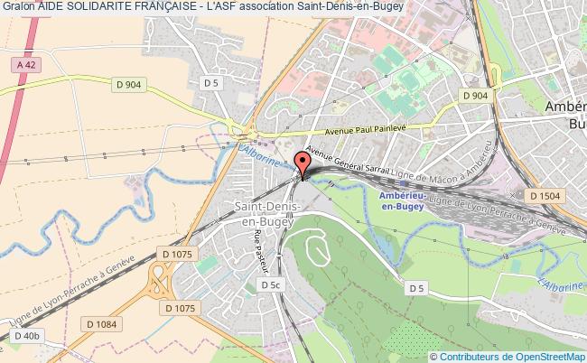 plan association Aide Solidarite FranÇaise - L'asf Saint-Denis-en-Bugey