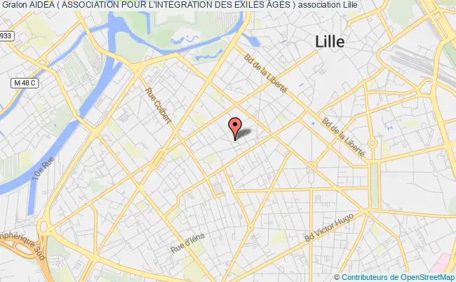 plan association Aidea ( Association Pour L'intÉgration Des ExilÉs ÂgÉs ) Lille