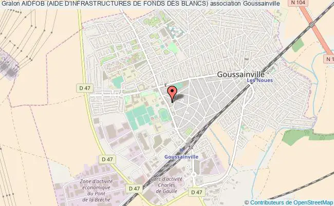 plan association Aidfob (aide D'infrastructures De Fonds Des Blancs) Goussainville