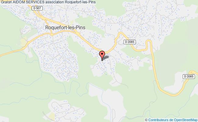 plan association Aidom Services Roquefort-les-Pins