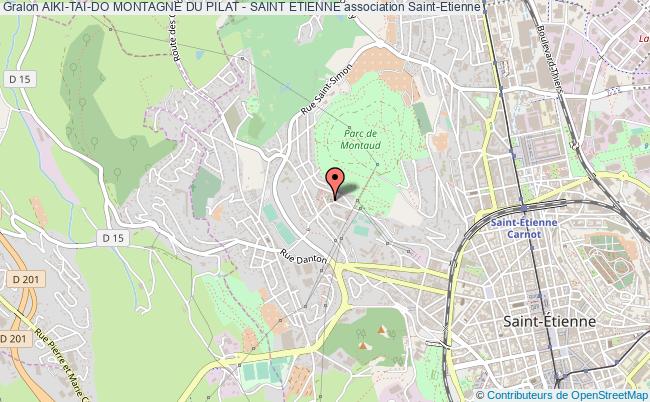 plan association Aiki-tai-do Montagne Du Pilat - Saint Etienne Saint-Étienne