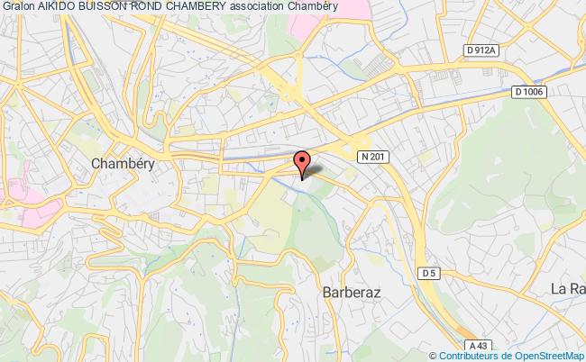 plan association Aikido Buisson Rond Chambery Chambéry