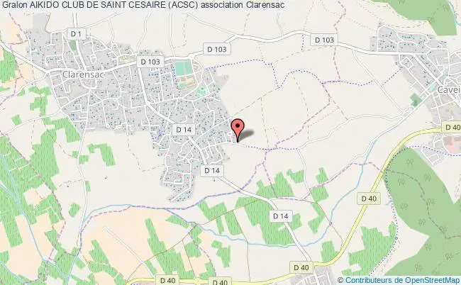 plan association Aikido Club De Saint Cesaire (acsc) Clarensac