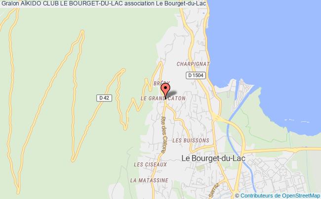 plan association AÏkido Club Le Bourget-du-lac Bourget-du-Lac