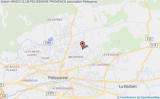 plan association AÏkido Club Pelissanne Provence Pélissanne
