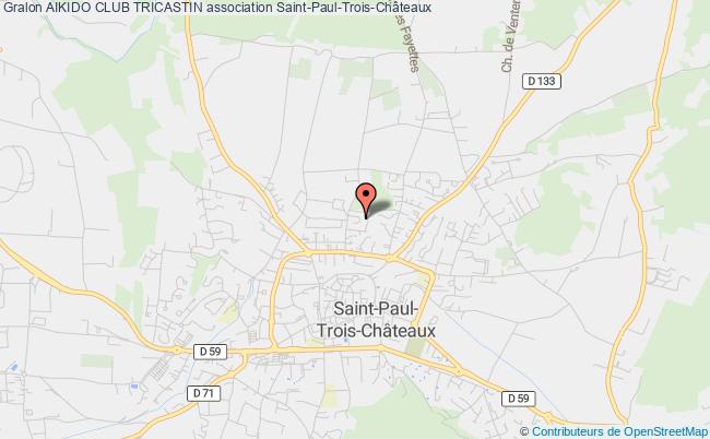 plan association Aikido Club Tricastin Saint-Paul-Trois-Châteaux