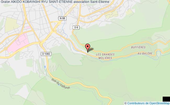 plan association AÏkido Kobayashi Ryu Saint-Étienne Saint-Étienne