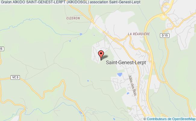 plan association AÏkido Saint-genest-lerpt (aÏkidosgl) Saint-Genest-Lerpt