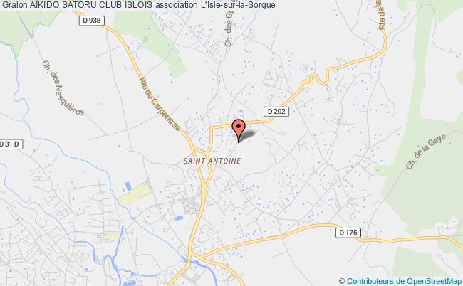 plan association AÏkido Satoru Club Islois Isle-sur-la-Sorgue