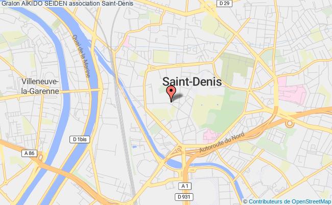 plan association AÏkido Seiden Saint-Denis