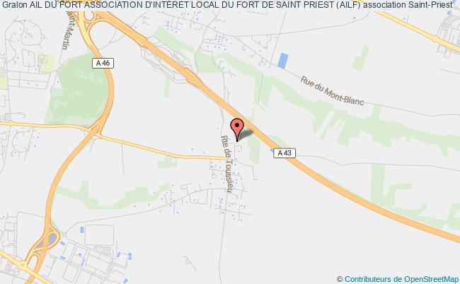 plan association Ail Du Fort Association D'interet Local Du Fort De Saint Priest (ailf) Saint-Priest