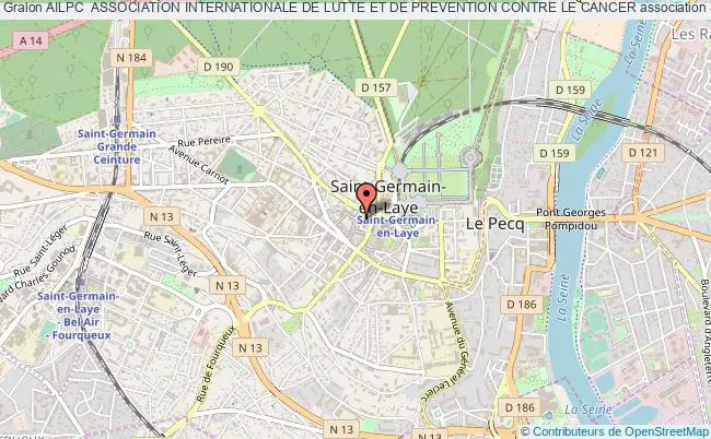 plan association Ailpc  Association Internationale De Lutte Et De Prevention Contre Le Cancer Saint-Germain-en-Laye